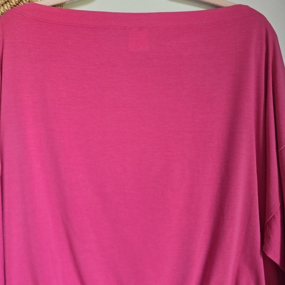 Athleta, New Cool Down Pink Long Sleeve Modal Drawstring Yoga Top Size Medium - Picture 7 of 14